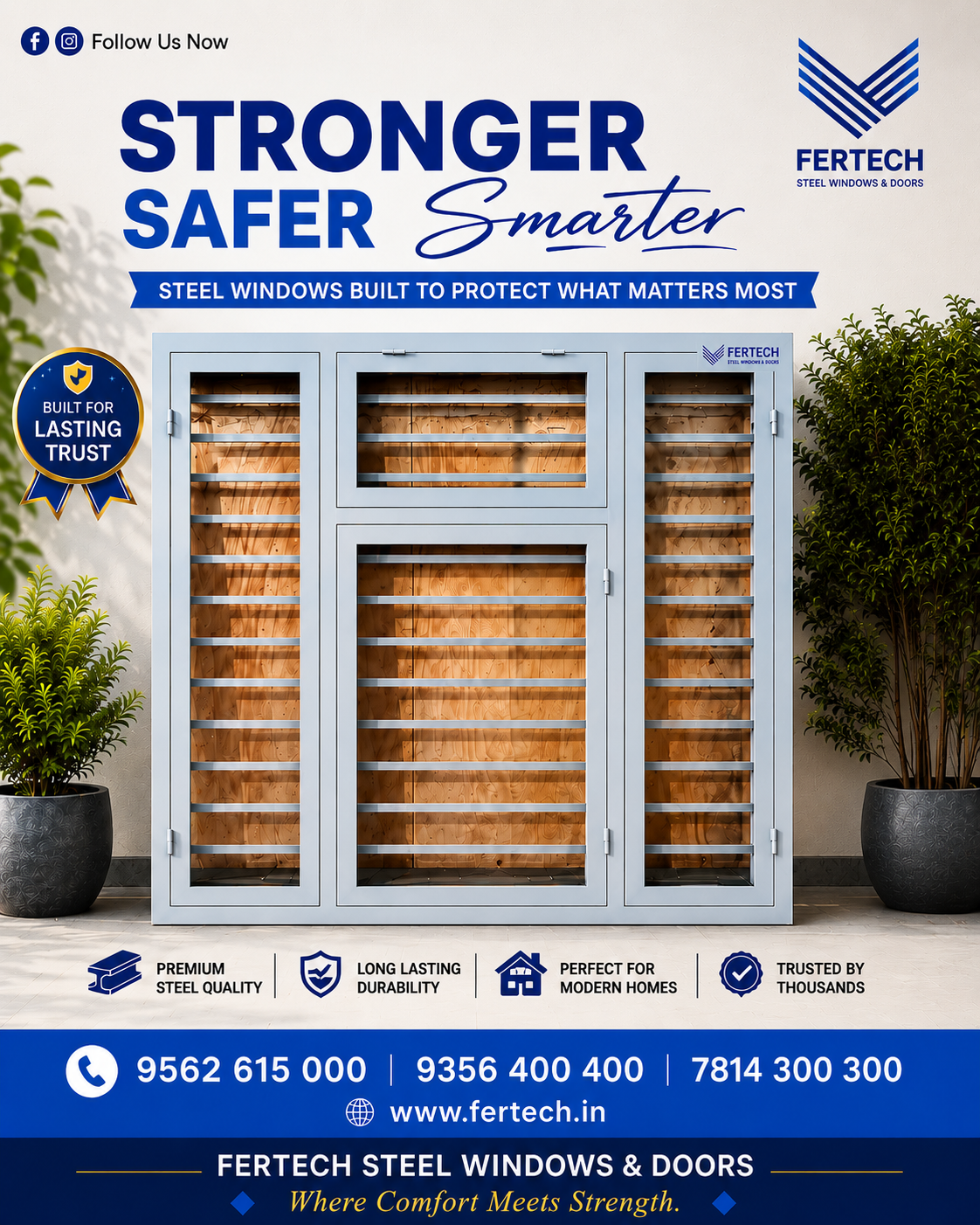 No.1 Steel Window Manufacturers in Kerala : Fertech Industrial Park
